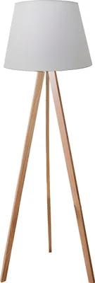 Immagine prodotto di Lampada da terra Unilux TOOKA LED bianco-bambù, con struttura in bambù