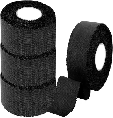 Productafbeelding van Sporttape, niet-elastisch, 3,8 cm x 10 cm (3 rollen), 2,5 cm x 10 cm (1 rol), voor gewrichtssteun
