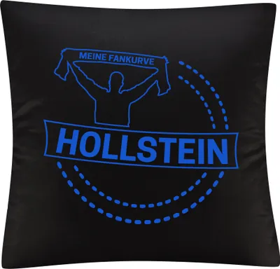 Produktbild von multifanshop Kissenbezug - Holstein - Meine Fankurve, schwarz, Größe one size