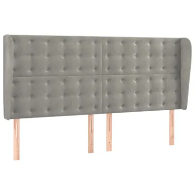 Zdjęcie produktu dla VidaXL 3118444, Jasny Szary, Poliester, Drewno, 1630 mm, 118 cm, 128 cm, 230 mm