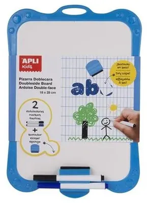 Biela tabuľa, obojstranná, s doplnkami, APLI Kids