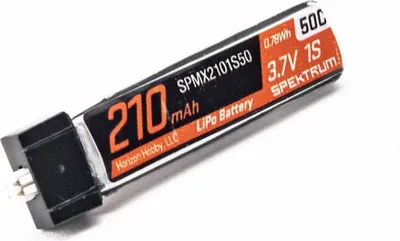 Image de Batterie LiPo Spektrum, 3,7V, 210mAh, 1S, 50C, connecteur JST