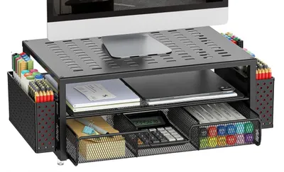 Zdjęcie produktu dla Organizator biurowy z elegancką, czarną powłoką