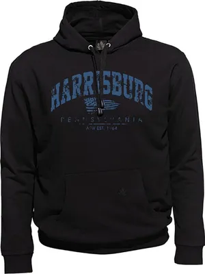 Produktbild von Übergrößen Kapuzen-Sweatshirt AHORN SPORTSWEAR Harrisburg blau Schwarz 4XL