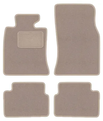 Image de Tapis de sol en moquette pour Mini Clubman R55 2006- (à hayon) – jeu 4 pièces, beiges, sur mesure – Wielganizator LUX