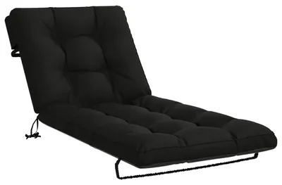 Productafbeelding van Zonnebedkussen VIANEN, 100% polyester, zwart