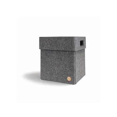 Produktbild von Aufbewahrungsbox CLASSIC Filz 28 x 31 x 31 cm mit Deckel in anthrazit meliert