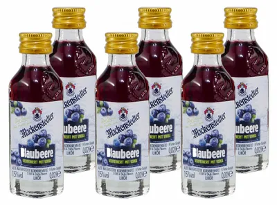 Produktbild von Mackenstedter Blaubeere Likör (25 x 0,02L)