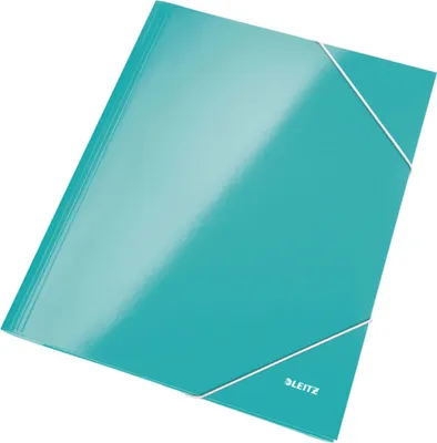 Image de LEITZ 3982-00-51 Chemise à rabats WOW DIN A4 carton eisblau