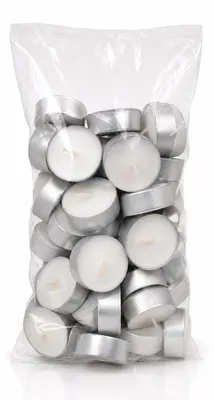 Produktbild von Teelichter 50er-Pack ca. 4 Stunden, weiß
