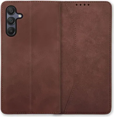 Produktbild von Bookstyle 'Premium' Schutzhülle Klapphülle Schutztasche Etui Cover für Samsung Galay A15 - Coffee