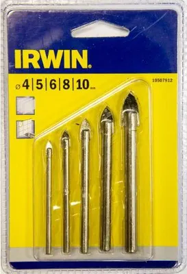 Produktbild von Irwin Glas- & Fliesenbohrer Set 5-tlg