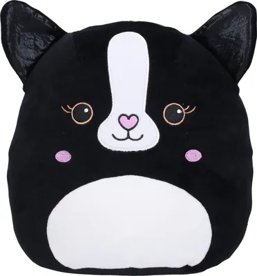 Image de Oreiller chat en peluche 25cm