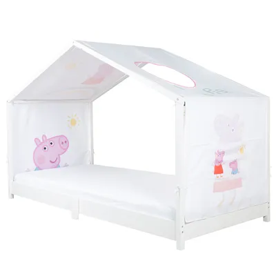 Produktbild von roba Hausbettbezug 90 x 200 cm 'Peppa Pig' - Passend für roba Montessori Hausbetten