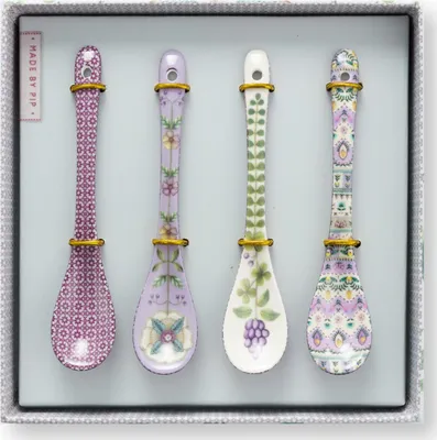 Produktbild von PIP STUDIO Lily&Lotus Lilac Teelöffel 13cm Set4
