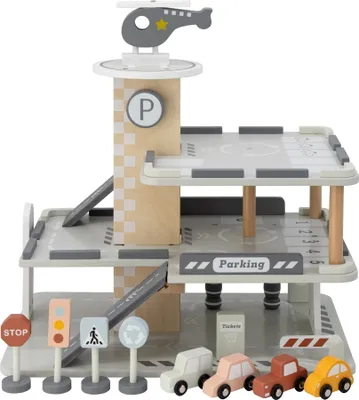 Produktbild von Tryco Holzgarage inkl. Spielzeug