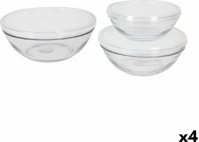 Obrázek produktu pro Sada zásobníků Duralex Lys s víkem 3 kusy (4 kusy)