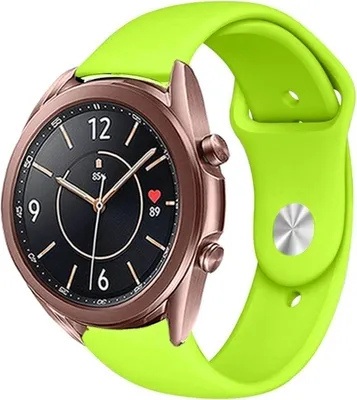 Produktbild von Strap-it Samsung Galaxy Watch 3 41mm Sportarmband (Hellgrün)
