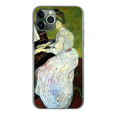 Produktbild von MuchoWow® Handyhülle Schutzhülle Hülle für iPhone 11 Pro Marguerite Gachet am Klavier - Vincent van Gogh Silikon Softcase Handy Hülle - Handy