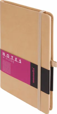 Produktbild von Notes A5 w kratkę Memofix beżowy