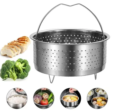 Image de Solidchoice - Cuiseur vapeur en acier inoxydable, cuve vapeur multifonctionnelle pour cuiseurs à riz