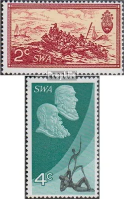 Produktbild von Briefmarken Namibia - Südwestafrika 1971 Mi 365-366 (kompl.Ausg.) postfrisch 10 Jahre Republik Südafrika