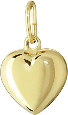Produktbild von Kettenanhänger Herz 750 Gelb Gold 18 Karat 10x8mm hochglanz Damen Amulett