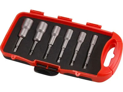 Obrázek produktu pro Klíče nástrčné do vrtačky, sada 6ks, 6-7-8-10-12-13mm
