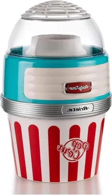 Immagine prodotto di Macchina per popcorn grande da 1100 W ad aria calda, 2 minuti, blu