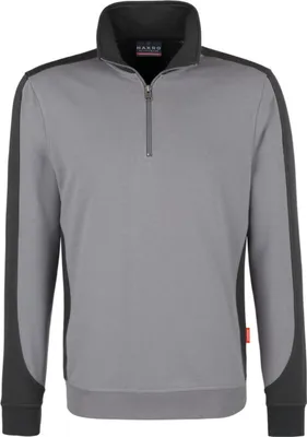 Immagine prodotto di HAKRO Felpa con zip a contrasto Mikralinar® 476, titanio/antracite, L
