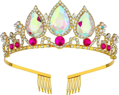 Produktbild von Damen Kristall Tiara Braut Strass Königin Krone Prinzessin Stirnband Hochzeit Haarschmuck Diadem Kristallkrone für Frauen Mädchen Prinzessinnenpartys Geburtstagsfeiern Abschlussbälle Festumzüge