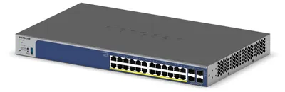 Produktbild von NETGEAR GS728TXP, L2/L3, 10G Ethernet (100/1000/10000), Vollduplex, Power over Ethernet (PoE), Rack-Einbau
