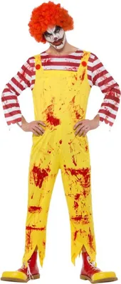 Produktbild von Blutiges  Clown Kostüm für Halloween Größe: L