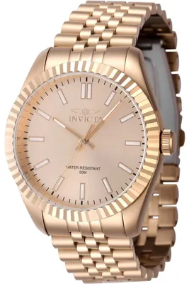 Immagine prodotto di Invicta Specialty 47493 Orologio da Uomo - Movimento al Quarzo - Acciaio Inossidabile con Quadrante in Oro Rosa - 43 mm
