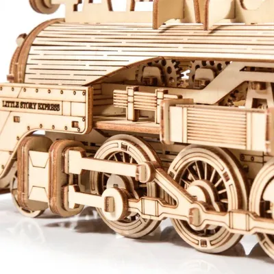 Produktbild von Little Story 3D Holzpuzzle, Dampflokomotive