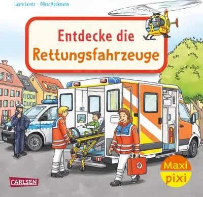 Obrázok produktu pre Maxi Pixi 487: VE 5: Entdecke die Rettungsfahrzeuge (5 Exemplare)