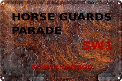 Produktbild von Blechschild London 40x30cm Royale Horse Guards Parade SW1 rost