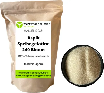 Produktbild von Aspik, Speisegelatine Gelatine Gold 240 Bloom - 250g | wurstmacher-shop