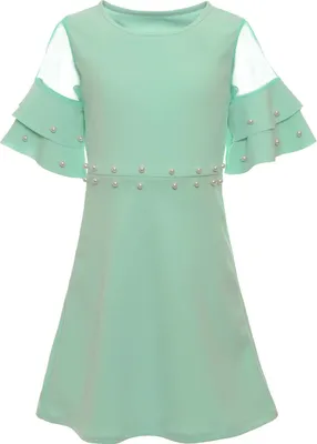 Produktbild von BEZLIT Mädchen Sommer Kleid mit Kunstperlen Grün 104