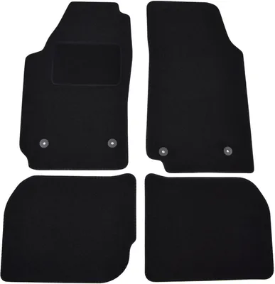 Image de Tapis De Sol Noir Velours Pour Audi 100 C4 1991-1994 4pcs, Ajustement précis, Base Antidérapante, Renforcée dans la Zone de la Pédale