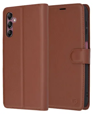 Obrázok produktu pre Techsuit Leather Folio – puzdro na Samsung Galaxy A14 4G / A14 5G – hnedý