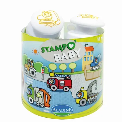 Produktbild von Aladine Stempelset Fahrzeuge für Babys - kreative Stempel