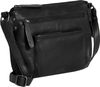 Produktbild von MUSTANG Leder Umhängetasche Perth Shoulderbag Topzip Black schwarz