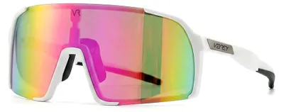 Produktbild von VeyRey sport sonnenbrille Burub weiß fassung rosa gläser