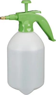 Produktbild von Famanu Drucksprit 2 Liter mit verstellbarem Sprühkopf - Sprühflasche Weiß/Grün