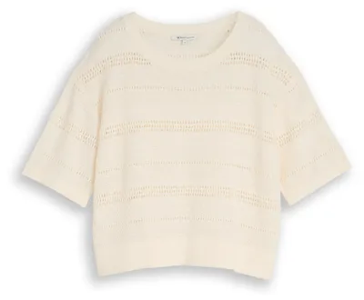 Produktbild von Relaxed Fit Strickpullover mit Lochmuster