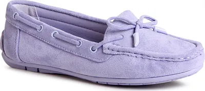 Produktbild von topschuhe24 2963 Damen Velours Mokassins Komfort Slipper Schleife, Farbe:Lila, Größe:38 EU