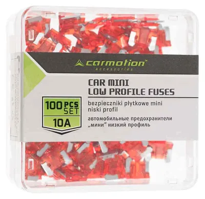 Image de Mini fusibles à profil bas 10A, 100 pcs.