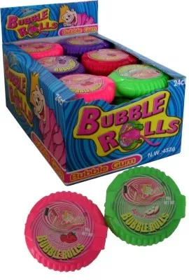 Produktbild von Bubble Rolls, Kaugummi-Rolle 24 Stück