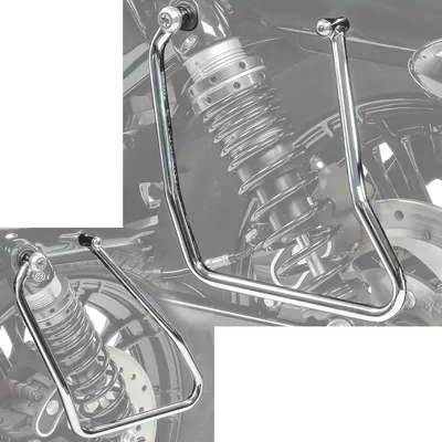 Obrázok produktu pre Držiak sedlovej brašne pre Harley Davidson Sportster 04-20 chróm